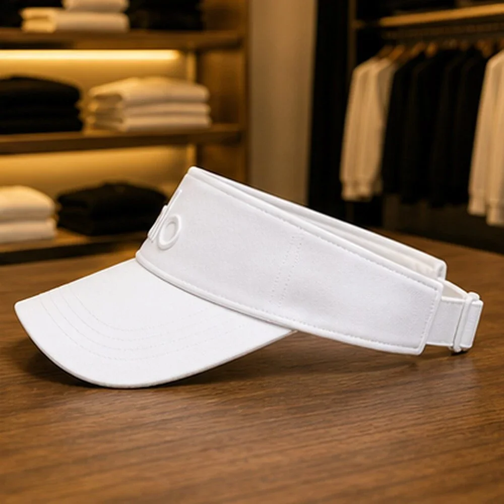 ALO Yoga White Workout Open Top Visor Hat NWT
